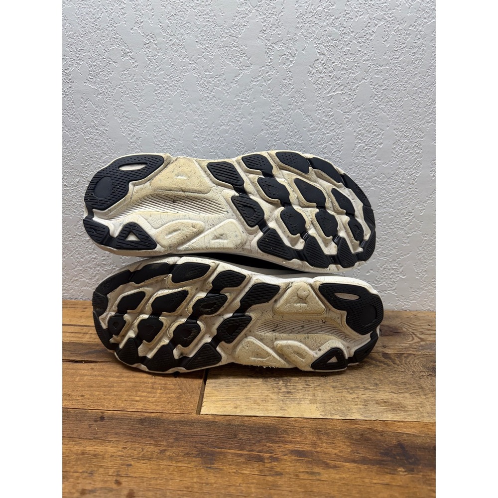 Hoka Clifton 9 Mens Running Shoes Black White 1127895-BWHT Size 12D - Picture 7 of 8